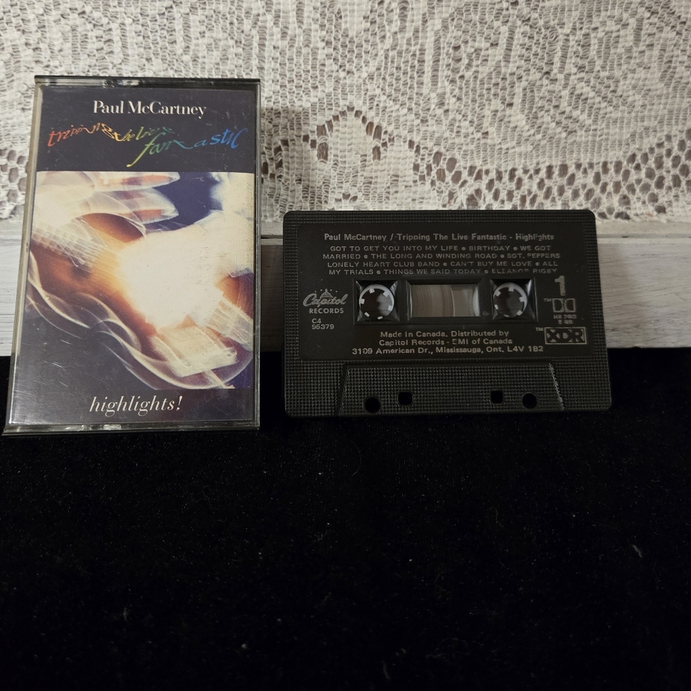 Paul McCartney “Tripping the Live Fantastic – Highlights!” Cassette Tape